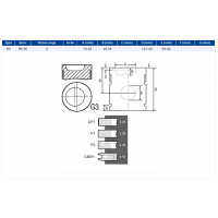 Piston cu segmenti Massey Ferguson