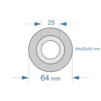 Bila tirant inferior 64x25x45 mm