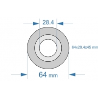 Bila tirant inferior 64x28.4x45 mm