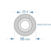 Bila tirant inferior 56x25.4x35 mm