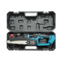 Mini fierastrau electric cu 2 acumulatori 21V, 3Ah Li-ion, lama 8 inch (200mm), turatie 4000rpm, incarcare rapida Breckner Germany