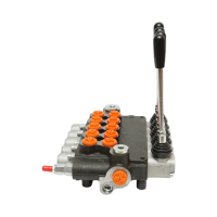 Distribuitor hidraulic 5 manete, debit 80L/min, presiune 200 bar Breckner Germany