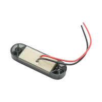 Lampa gabarit laterala ovala LED 12V-24V rosu fumuriu 3 LED-uri 70x21x10.5mm Breckner Germany