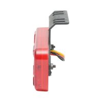 Lampa gabarit laterala LED cu suport 12V-24V rosie 2 functii, model X NEON, 30 LED-uri 110x52x16mm Breckner Germany