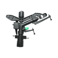 Aspersor de impact reglabil cu brat oscilant, 2 duze, raza 18-25m, debit 75-82 L/min, filet interior 1 inch Breckner Germany