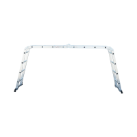 Scara aluminiu multifunctionala 4.7m, 4x4 trepte, pliabila cu balamale, sarcina maxima 150kg