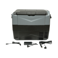 Frigider auto 45L cu compresor 12V-24V-220V, 60W, afisaj LCD, zona dubla de racire, USB 630x390x490mm