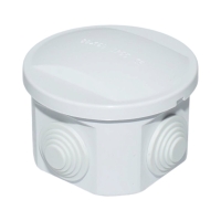 Doza derivatie rotunda aparenta 4 intrari 80x50mm IP55