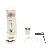 Rasnita electrica de cafea portabila cu acumulator 2600mAh, 110W, reglaj macinare 60 trepte, bavuri conice 41mm, afisaj digital touch, reincarcabila USB Type-C