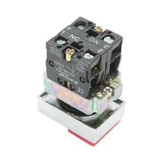 Buton comanda dublu convex 1NO+1NC, 400V/10A, LAY5 IP40 Breckner Germany