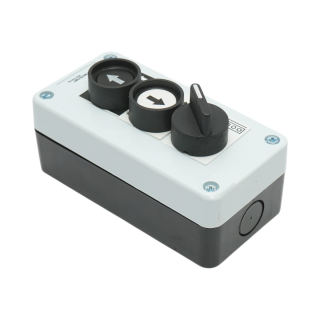 Carcasa selector 2 pozitii 1NO si butoane comanda cu revenire 1NO+1NO Breckner Germany