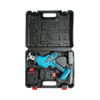 Fierastrau electric tip sabie cu 2 acumulatori 21V, 1.5Ah Li-ion, LED, cursa 20mm, 0-3000rpm, 3 panze pentru lemn, metal, plastic Breckner Germany