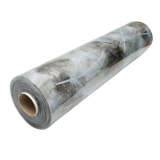 Folie protectie masa transparenta PVC siliconizat 100cm, grosime 0.8mm, model pene 20m/rola Breckner Germany