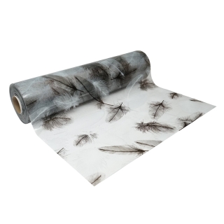 Folie protectie masa transparenta PVC siliconizat 100cm, grosime 0.8mm, model pene 20m/rola Breckner Germany