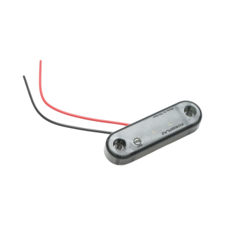 Lampa gabarit laterala ovala LED 12V-24V alb fumuriu 3 LED-uri 70x21x10.5mm Breckner Germany
