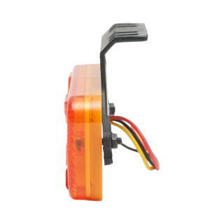 Lampa gabarit laterala LED cu suport 12V-24V galbena 2 functii, model X NEON, 30 LED-uri 110x52x16mm Breckner Germany