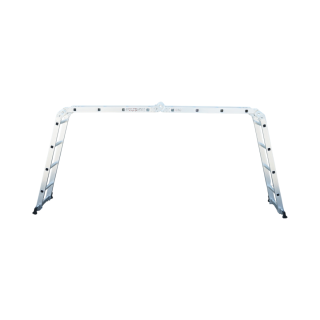 Scara aluminiu multifunctionala 4.7m, 4x4 trepte, pliabila cu balamale, sarcina maxima 150kg