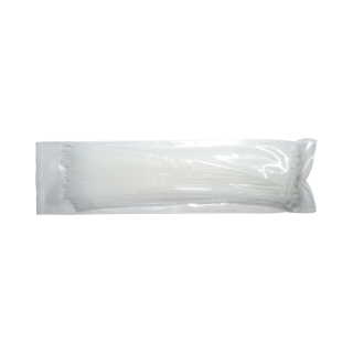 Faseta colier plastic alb 3.6x290mm 100 buc/set Longroad