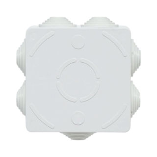Doza derivatie patrata aparenta 7 intrari 85x85x50mm IP55