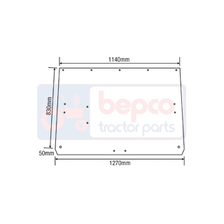 Geam luneta spate John Deere
