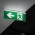 Lampa EXIT LED iesire de urgenta 220V, 3W, baterie Li-ion 1800mAh, montaj incastrat, autonomie 3 ore IP20