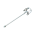 Paleta amestecator vopsea, adeziv, mortar cu tija 600x120x12mm, filet M14 Breckner Germany