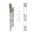 Broasca usa ingropata cu limba 34x174mm, placuta frontala 23x240mm, nichel satinat, suruburi incluse