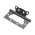 Set 2 balamale mobilier coplanare tip fluture 100x50mm, otel negru, suruburi incluse