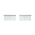 Set 2 balamale mobilier coplanare tip fluture 100x50mm, otel alb, suruburi incluse