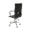 Scaun de birou directorial, piele ecologica neagra, rotativ, reglabil pe inaltime si inclinatie