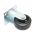 Roata fixa industriala 100x50mm fara frana, cauciuc plin negru, placa otel 115x100mm 100kg