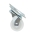 Roata pivotanta 25x14mm fara frana, polipropilena alba, placa otel 39x33mm 10kg