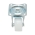 Roata pivotanta 25x14mm fara frana, polipropilena alba, placa otel 39x33mm 10kg