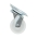 Roata pivotanta 30x14mm fara frana, polipropilena alba, placa otel 39x33mm 15kg